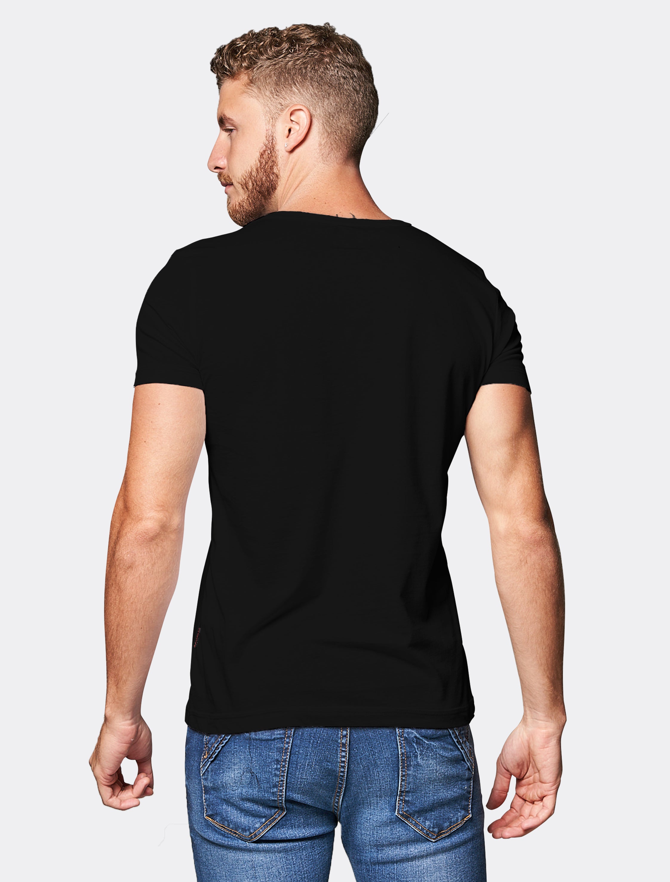 Playera color negro new arrivals